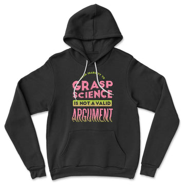 Not A Valid Argument Hoodie in Black color